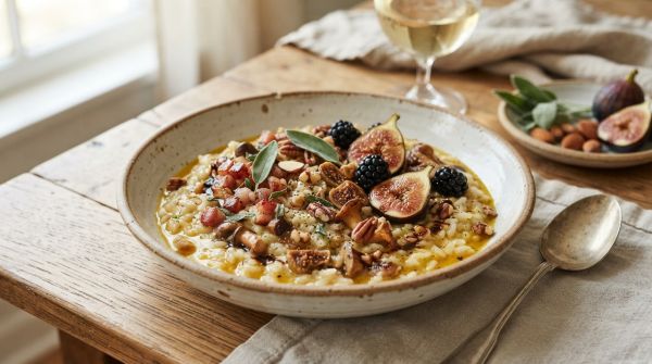 Faire un risotto sucré salé sans gluten